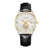 Reloj de Pareja ORSGA Zafiro Movimiento Japonés Incrustado de Diamantes Calendario Pez Salta Puerta de Dragón Moda Fabricantes de Relojes para Hombre y Mujer