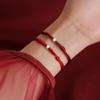 Minsheng moda nacional corda vermelha Ano do Tigre ano de nascimento pulseira vermelha Tigre feminino pulseira de contas da sorte joias de mão minimalistas nova moda
