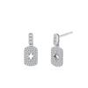 Pendientes Colgantes de Plata de Ley 925 con Forma de Mini Estrella Transfronterizos para Mujer, Elegante Estilo Europeo y Americano, Lujo Ligero, Pendientes de Personalidad de Nicho