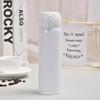 Fábrica 304 aço inoxidável garrafa térmica copo de cor sólida campus simples masculino e feminino diário água copo de salto tampa de água portátil copo de água