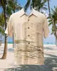 Comercio Exterior Transfronterizo Estación Independiente de Amazon Hombre Estampado Digital Casual Holgado Impresión 3D Manga Corta Camisa Lel Hombre
