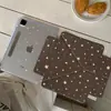 Estilo coreano estrela marrom aplicável à capa protetora de tablet Apple iPad ar anti-dobra mini destacável pro sucção lateral 10ª geração