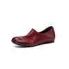 Zapatos de Abuela con Dedos Separados Estilo Old Money, Zapatos sin Cordones de Piel de Vaca con Aumento Interno de Altura de 3 cm, Zapatos Retro Perezosos para Mujer