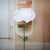 Pólo de flor de 2cm terno de flor de simulação mão-held tiro de rua grande simulação rosa PE adereços para fotos de casamento atacado