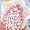 Doce Nail Art Joias Rosa Luminosa Blooming Bud Resina Gradiente Flor Nail Wear Nail Material Acessórios