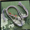 Collar Colgante Trenzado de Cordón de Algodón Tejido a Mano Tibetano de Cuatro Hilos Cuerda para Colgar Thangka Colgante Amuleto de Buda