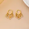 Diseño Pequeño y Exquisito, Pendientes y Collar de Circonita Súper Brillantes en Forma de Gota de Agua, Estilo de Lujo Ligero, Conjunto de Hebillas de Oreja de Corazón de Amor a la Moda para Mujeres