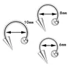 Piercings de Lábio Góticos Estilo Europeu e Americano Aço Inoxidável Argolas de Lábio em Forma de U Barbell de Ferradura Presilhas de Lábio Argolas C Pontiagudas Joias de Moda Transfronteiriças