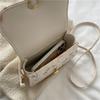 Bolso de Paja de Verano para Mujer 2022 Nuevo Estilo Pequeño Fresco Flor de Encaje Tejido Bolso de Silla de Montar Versátil Bolso de Hombro Cruzado