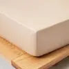 Estilo Hotelero~Sábana Bajera de Algodón Puro de 100 Hilos, Protector de Colchón Sencillo de Color Sólido, Cubierta de Cama a Prueba de Polvo de Cobertura Total