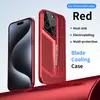 Funda de Teléfono Refrigeración por Aspas de Comercio Exterior Adecuada para Apple 16 Color Sólido 15PROMAX Sensación de Piel 13 Antigolpes 12 Gafas