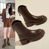 Botines Martin forrados de polar para mujer, botines Chelsea de tacón grueso y suela gruesa, nueva colección otoño/invierno 2026, botines de estilo británico, botas de ajuste ceñido