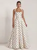 Vestido de Verano Nuevo Estilo Europeo y Americano con Lazo de Perlas Espalda Descubierta Delgado Línea A Moda Estilo Chica Caliente Falda Corta