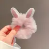 Laços de Cabelo Fofos de Veado e Coelho para Outono e Inverno, Acessórios de Cabelo de Pelúcia Super Adoráveis para Meninas