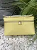 Bolsa Caixa Padrão Crocodilo Lp19 Couro Genuíno Bolsa Lancheira Bolsa de Ombro Único Transversal Pequena Quadrada Mesmo Estilo Gigi Bolsa de Maquiagem