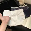 Calcinha Feminina de Algodão Puro Fina 10A Verão, Cintura Média, Renda Nova nas Bordas, Algodão, Estilo Japonês, Classe A, Retrô