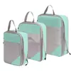 Bolsa de Almacenamiento de Viaje de Compresión Seleccionada Cuidadosamente Juego de 8 Piezas Bolsa de Almacenamiento de Malla con Cordón Separado Bolsa Organizadora para Equipaje, Maquillaje y Artículos de Tocador