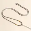 Cordón para Colgante de Jade al por Mayor del Fabricante, Cordón Enrollado a Mano DIY Hebilla de Seguridad de Jade Hetian, Cordón de Collar Ajustable