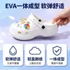 Sandalias de verano nuevas para mujer de EVA, suela gruesa, antideslizantes, punta cerrada, bonitos dibujos animados, zapatos de playa para exteriores al por mayor