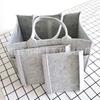 Bolsa de Armazenamento de Fraldas de Feltro Portátil Bolsa de Mão para Suprimentos de Bebê Dobrável Viagem Mamãe Portátil