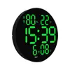 Reloj de Pared LED Simple de 10 Pulgadas para Sala de Estar, Reloj Electrónico Multifuncional, Reloj Despertador Silencioso con Temperatura y Humedad y Calendario Lunar 6630