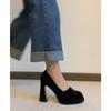 Zapatos Mary Jane Nuevos 2025 Estilo Princesa para Mujer Adelgazantes Estilo Chino Lazo Tacones Altos Primavera Tacones Gruesos