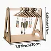 Soporte de Exhibición de Madera en Forma de A para Pendientes C-End Dropshipping, Estante de Almacenamiento de Joyería, Soporte de Exhibición de Madera para Escritorio para Pendientes y Aretes
