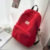 Mochila Unicolor Estilo Japonês para Meninas do Ensino Fundamental, Alunos do Ensino Médio e Universitários, Mochila Leve para Viagem e Compras para Mulheres