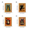 Série de Animais Cartoon Excêntricos Cão Chef Moldura de Foto Magnética de Madeira de Camada Dupla Ímã de Geladeira Decoração de Atmosfera Doméstica