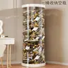 Caixa de armazenamento de pelúcia com zíper, design transparente, para uso doméstico, estilosa e à prova de poeira