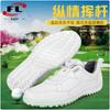 Zapatos de golf para mujer, nuevos y directos de fábrica, impermeables, antideslizantes, cómodos y resistentes al desgaste, con hebilla de botón.