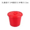 Cubo de Pintura Cubo de Plástico Cubo de Agua Cubo Rojo Pequeño Cubo para Recolectar Bayas Cubo Rojo Pequeño Pintura Artística Cubo para Lavar Pinceles de Pintura Cubo de Agua