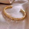 Pulsera Francesa Retro Flash Diamante Abertura Nicho Único Pulsera de Moda 2024 Nueva Entrada Pulsera de Lujo Ligero para Mujeres