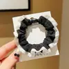 Versión Coreana En Vivo Nueva Colección de Scrunchies de Perlas Moda Simple Versátil Scrunchie Cola de Caballo Alta Elegante Accesorio para el Cabello de Mujer