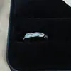 Anel Aberto Esmalte Azul Marinho Nicho Gota de Óleo, Alto Padrão, Doce e Fresco Elegante, Versátil e Personalizado Anel de Dedo Indicador Empilhável para Mulheres