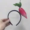 Diadema para el cabello con forma de fruta y verdura, pinzas para el cabello para mujer, accesorio para la cabeza distintivo, creativo y divertido, diadema de presión para lavarse la cara, goma para el cabello, cueva para el cabello