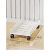 Soporte de torre para computadora de escritorio con ruedas, base móvil multicapa para gabinete, estante de almacenamiento, carrito doméstico de pie