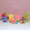 Adornos Decorativos Lindos de Bob Esponja y Patricio Estrella para DIY Tamaño Pequeño Adornos Decorativos Decoración de Pastel Micro Paisaje