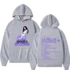 Sudadera con capucha para hombre y mujer de alta calidad, manga larga, moda casual, portada de álbum de la cantante Maria Bellesa 2025
