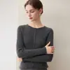 Nuevo Cárdigan de Punto de Cachemira con Cuello Redondo de Manga Larga para Mujer, Rayas, Ajuste Delgado, Top Favorecedor, Otoño/Invierno 2026