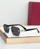 Ct0623 Óculos de Sol Masculino de Luxo Sem Aro Novo Estilo de Rua Anti-UV Óculos Ópticos Femininos da Moda