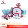 Caixa de presente de Natal criativa de armazenamento de folha de flandres de doces em forma especial Bell Christmas biscuit pequena caixa de ferro fábrica atacado