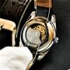 Reloj mecánico automático con volante grande hueco para hombre, resistente al agua, luminoso, con luna, multifuncional, de alta gama, atractivo para hombre.