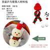 Navidad Creativo Forma de Dibujos Animados Crisantemo Ping Pong Muñeco de Nieve Decoración Accesorios de Expresión Materiales para Ramo Hecho a Mano DIY