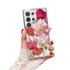 Funda Magnética de Acrílico Pintada con Flores Populares de Amazon para Samsung S24/S23/S22 Personalización al por Mayor