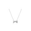 Collar de lazo de plata esterlina S925 para mujer, nuevo diseño de alta calidad, joyería con sentido del sentido, cadena de clavícula de nicho simple para niña