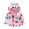 Chaqueta para niños y niñas, primavera y otoño, gorro fino, camisa con cremallera de moda bonita para bebés, abrigo para niños