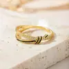 Anillo de Taladro de Envoltura de Venta Caliente de Amazon Estilo Europeo y Americano para Mujer Moda Simple Anillo para Dedo Índice Joyería de Mano