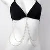 Cadena de Cintura de Perlas Estilo Nuevo Bohemio Transfronteriza Simple Sexy Cadena Corporal de Bikini con Borla de Metal Accesorios Sexys