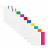 Etiquetas de índice de color transfronterizas notas adhesivas transparentes impermeables y escribibles pegatinas de notas adhesivas translúcidas etiquetas adhesivas de fuerte adhesivo